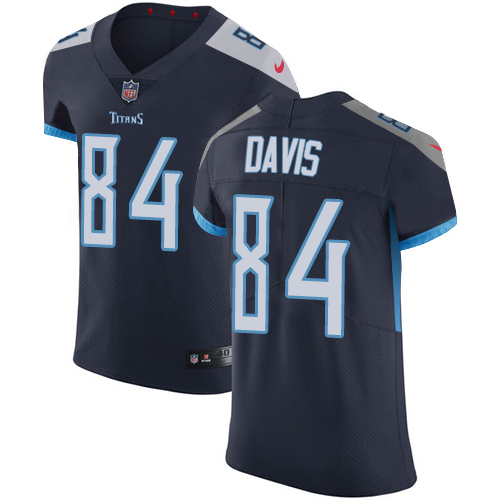 Nike Titans #84 Corey Davis Navy Blue Alternate Men's Stitched NFL Vapor Untouchable Elite Jersey